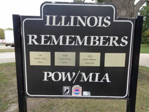 ILLINOIS REMEMBERS POW/MIA SHERMAN MEMORIAL PLAQUE