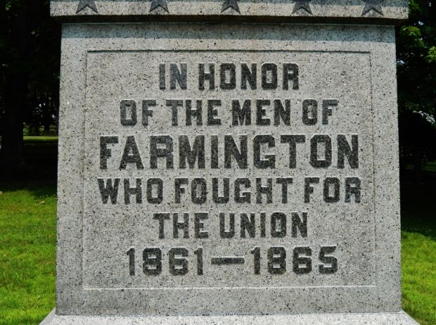 FARMINGTON CIVIL WAR MEMORIAL DEDICATION STONE