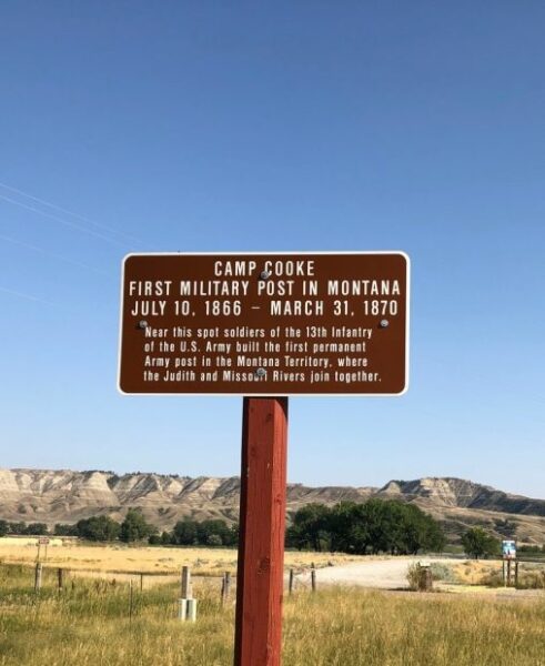 CAMP COOKE MEMORIAL MARKER