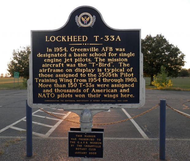 LOCKHEED T-33A MEMORIAL AIRCRAFT MARKER
