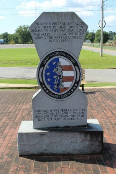 COMPANY B 198TH TANK BATTALION WAR MEMORIAL BACK