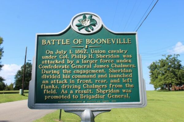 BATTLE OF BOONEVILLE WAR MEMORIAL MARKER