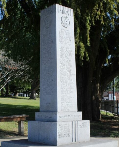 LEE COUNTY WAR VETERANS MEMORIAL SIDES A & B