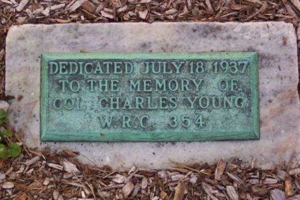 COL. CHARLES YOUNG MEMORIAL PLAQUE