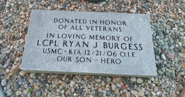 LCP RYAN J. BURGESS WAR MEMORIAL TABLET