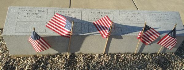 SANFORD WAR VETERANS MEMORIAL RIGHT STONE
