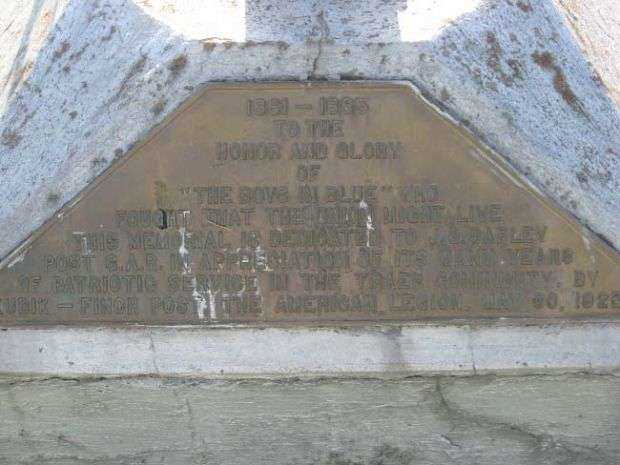 BUCKINGHAM CEMETERY MEMORIAL FLAGPOLE PLAQUE