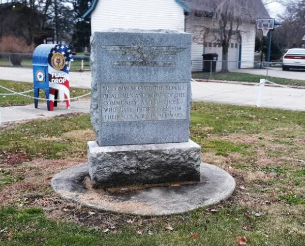 BLISSFIELD ALL WARS VETERANS MEMORIAL