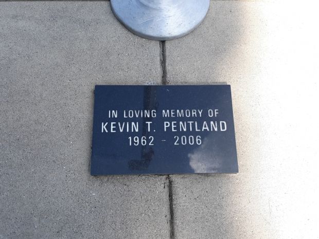 KEVIN T. PENTLAND WAR MEMORIAL PLAQUE
