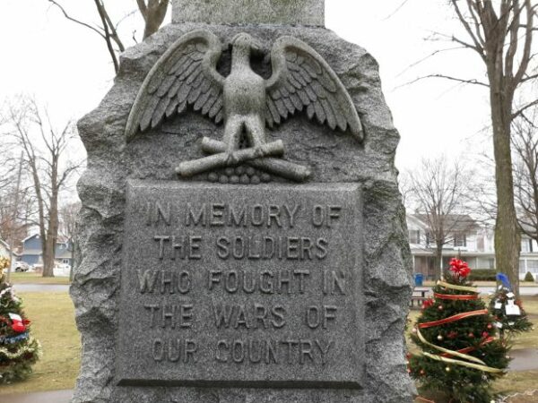 JONESVILLE G.A.R. WAR VETERANS MEMORIAL DEDICATION STONE