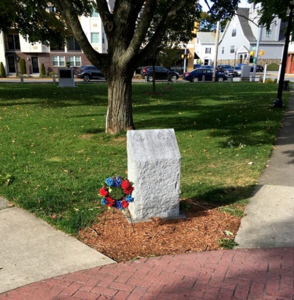 SPC COREY M. SHEA MEMORIAL FLAGPOLE STONE