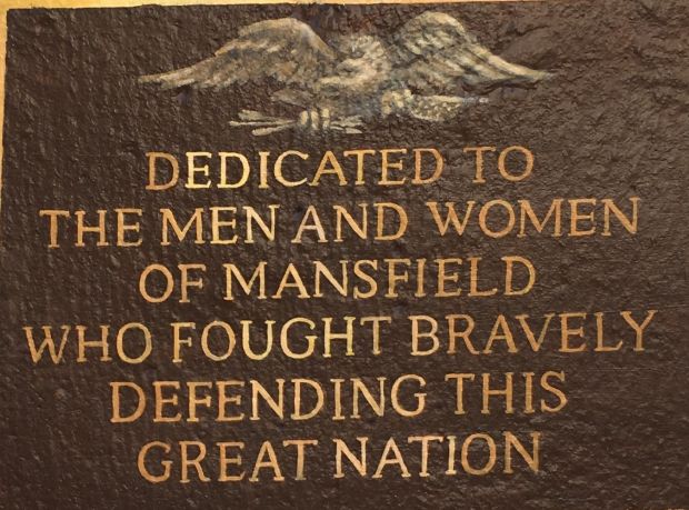 MANSFIELD DEFENDS VETERANS MEMORIAL DEDICATION MURAL