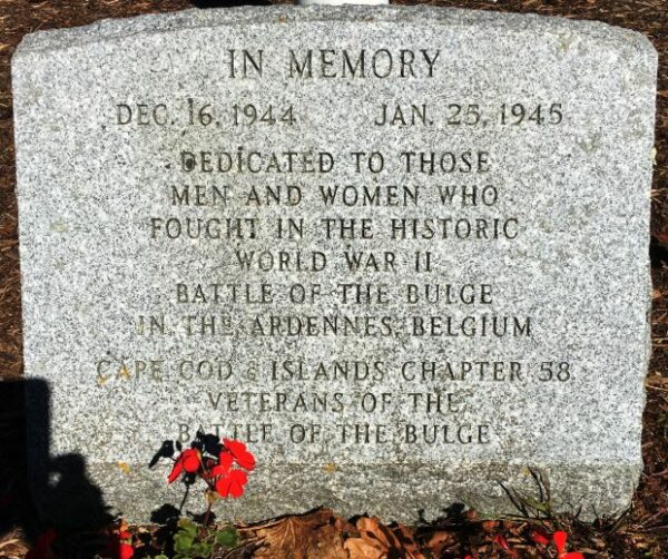 HARWICH BATTLE OF THE BULGE WAR MEMORIAL