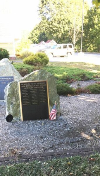 TOWN OF BREWSTER VETERANS OF FOREIGN CAMPAIGNS MEMORIAL
