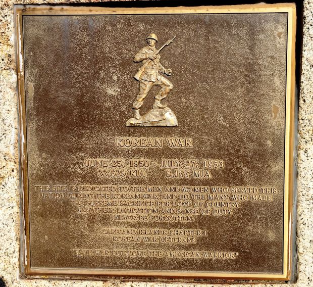 BARNSTABLE KOREAN WAR MEMORIAL PLAQUE