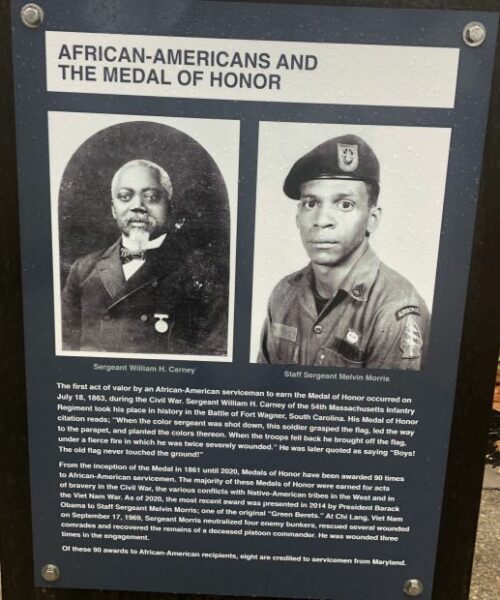 AFRICAN-AMERICANS AND THE MEDAL OF HONOR WAR MEMORIAL PLAQUE