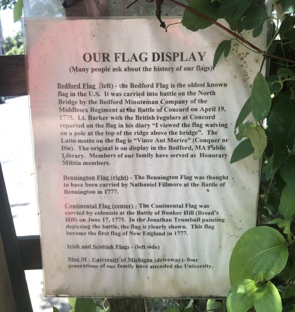 OUR FLAG DISPLAY WAR MEMORIAL PLAQUE