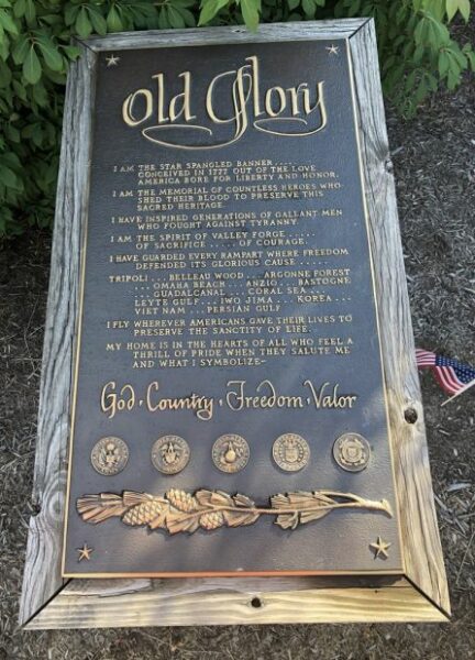 OLD GLORY WAR MEMORIAL PLAQUE