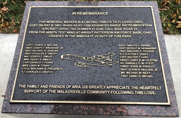 IN REMEMBRANCE EC-135N (ARIA) MEMORIAL PLAQUE