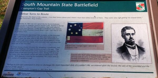 DEFEAT TURNS TO ROUTE WAR MEMORIAL PANEL