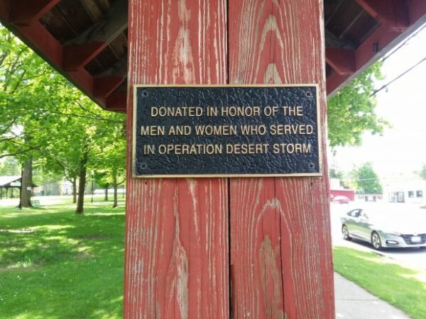 RICHFIELD SPRINGS OPERATION DESERT STORM MEMORIAL PLAQUE