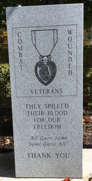 GOSHEN COMBAT WOUNDED VETERANS MEMORIAL CLOSE-UP