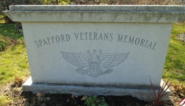 SPAFFORD VETERANS MEMORIAL ENTRANCE STONE