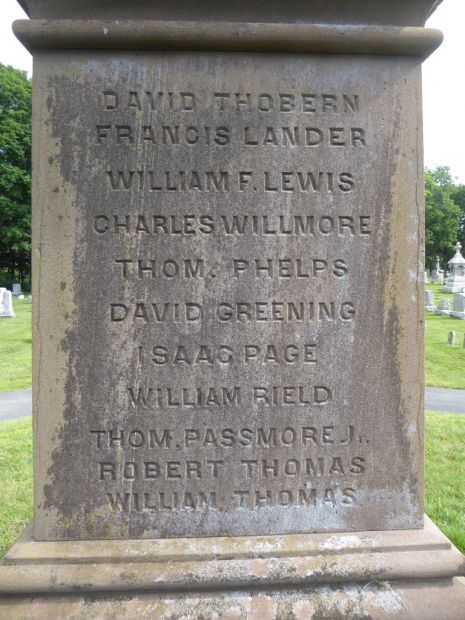 TOWN OF STAFFORD GREAT REBELLION WAR MEMORIAL STONE E