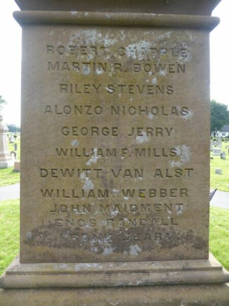 TOWN OF STAFFORD GREAT REBELLION WAR MEMORIAL STONE D