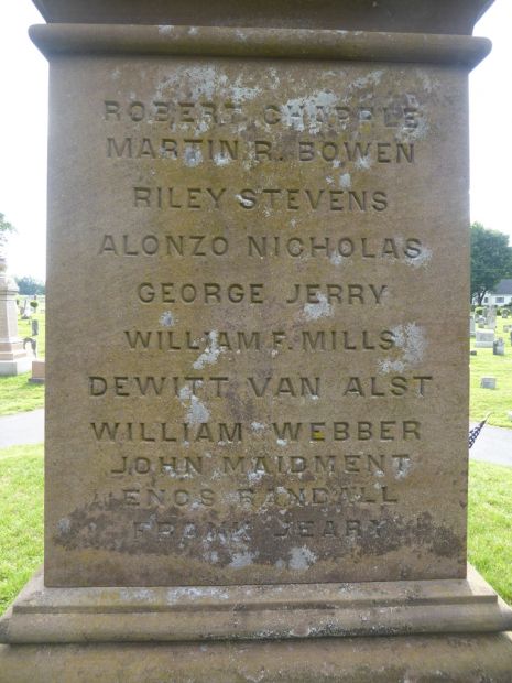 TOWN OF STAFFORD GREAT REBELLION WAR MEMORIAL STONE D