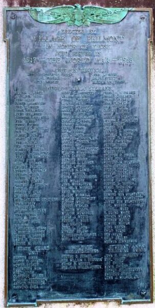 VILLAGE OF PHILMONT SUPREME SACRIFICE MEMORIAL