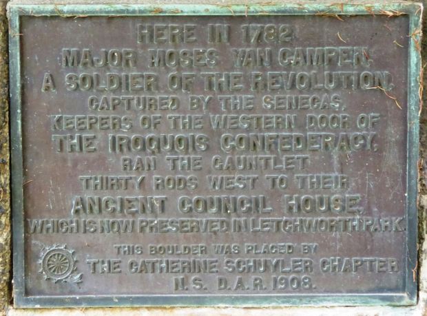 MAJOR MOSES VAN CAMPER SOLDIER OF THE REVOLUTION MEMORIAL PLAQUE