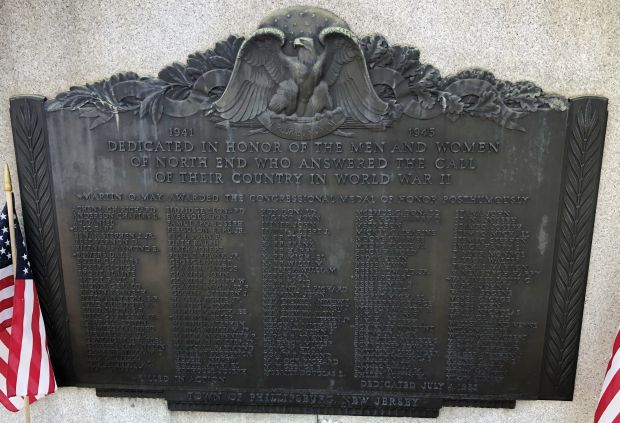 NORTH END WORLD WAR II MEMORIAL PLAQUE