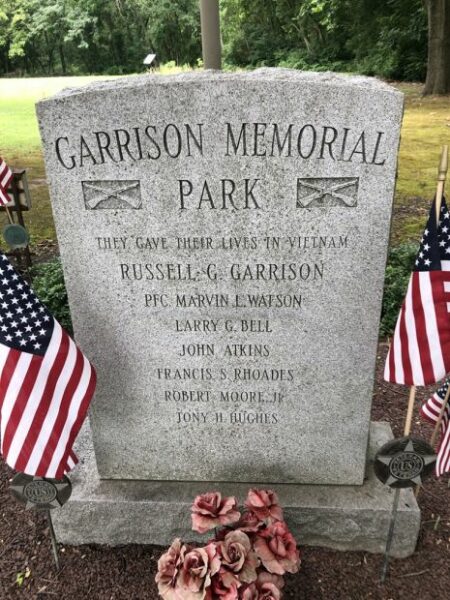 GARRISON MEMORIAL PARK DEDICATION STONE