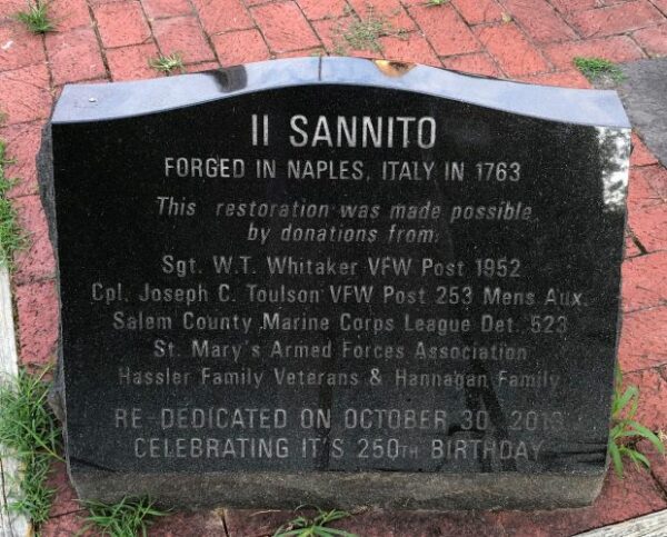 IL SANNITO REVOLUTIONARY WAR MEMORIAL CANNON STONE