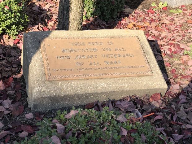 ALL NEW JERSEY WAR VETERANS MEMORIAL PARK PLAQUE