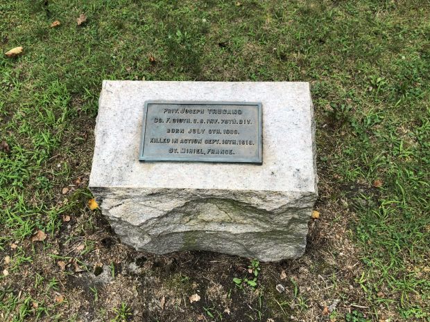 PRIV. JOSEPH TRUCANO WAR MEMORIAL PLAQUE