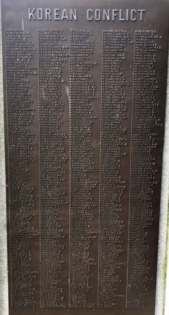 CITY OF VINELAND WAR VETERANS MEMORIAL PLAQUE H