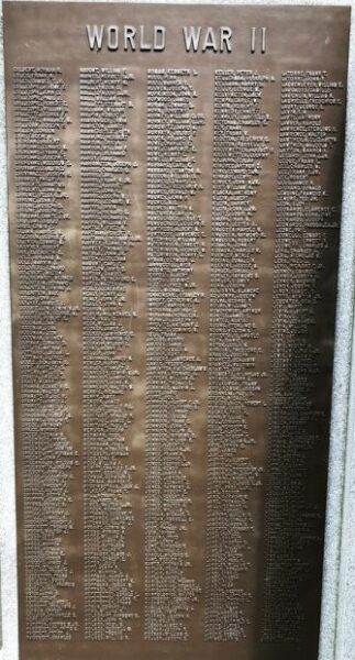 CITY OF VINELAND WAR VETERANS MEMORIAL PLAQUE D