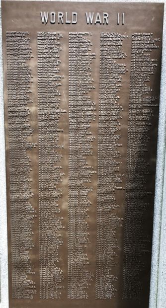 CITY OF VINELAND WAR VETERANS MEMORIAL PLAQUE D