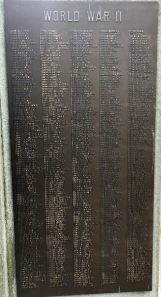 CITY OF VINELAND WAR VETERANS MEMORIAL PLAQUE C