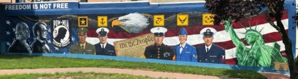 FREEDOM IS NOT FREE WAR MEMORIAL MURAL