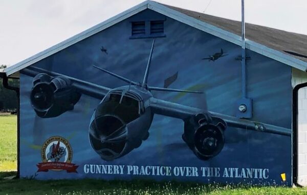 GUNNERY PRACTICE OVER THE ATLANTIC WAR MEMORIAL MURAL