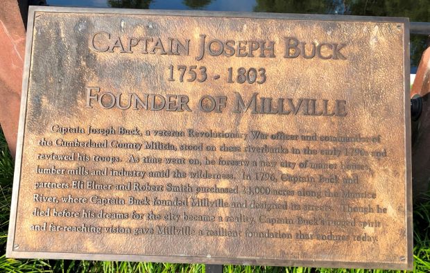 CAPTAIN JOSEPH BUCK REVOLUTIONARY WAR MEMORIAL PLAQUE