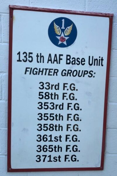 135TH AAF BASE UNIT WAR MEMORIAL PLAQUE