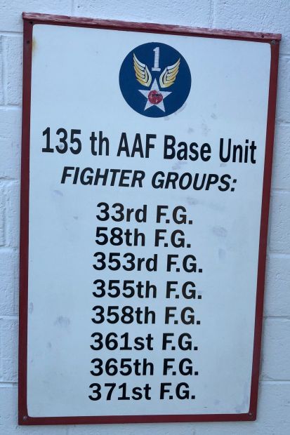 135TH AAF BASE UNIT WAR MEMORIAL PLAQUE