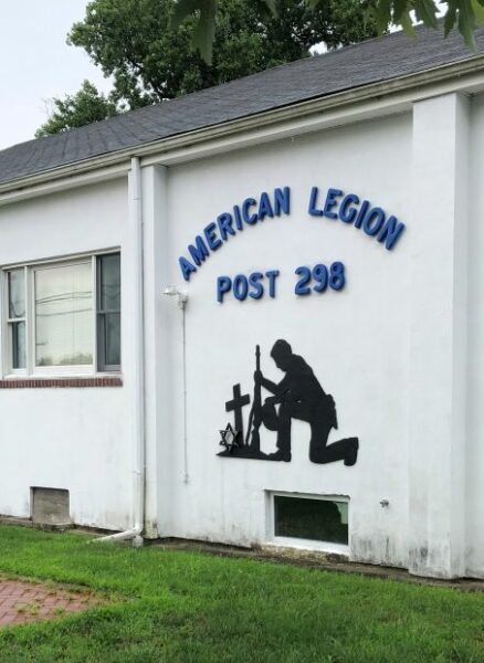AMERICAN LEGION POST 298 WAR MEMORIAL SILHOUETTA