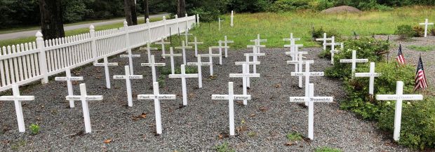 MEMORIAL FIELD LEFT SIDE CROSSES