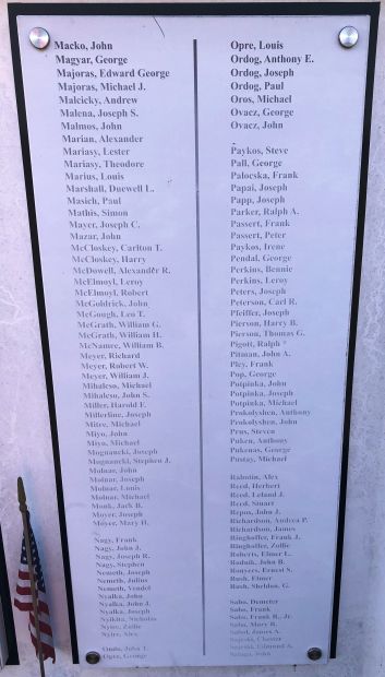 ROBELING ROLL OF HONOR MEMORIAL PANEL C