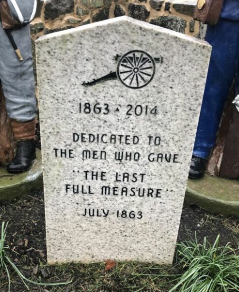 GETTYSBURG LAST FULL MEASURE MEMORIAL STONE